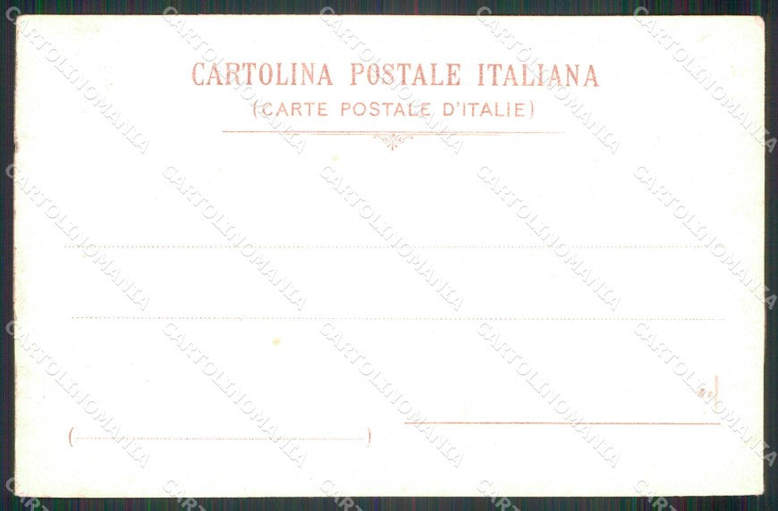 Napoli Città Via Partenope Hotels Vesuvio Richter 143 cartolina MX7973 – retro