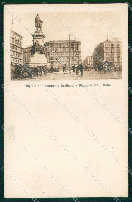 Napoli Città Monumento Giuseppe Garibaldi Brunner 348 cartolina MX7975 – fronte