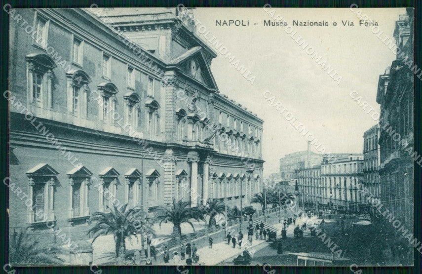 Napoli Città Museo Nazionale Via Foria Tram cartolina MX7980 – fronte