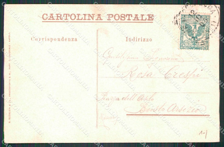 Napoli Città Via Caracciolo Mestieri Pescatori Tirano Reti cartolina MX7988 – retro