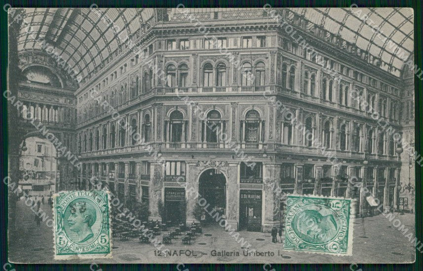 Napoli Città Galleria Umberto I Interno Ragozino 12 cartolina MX7989 – fronte