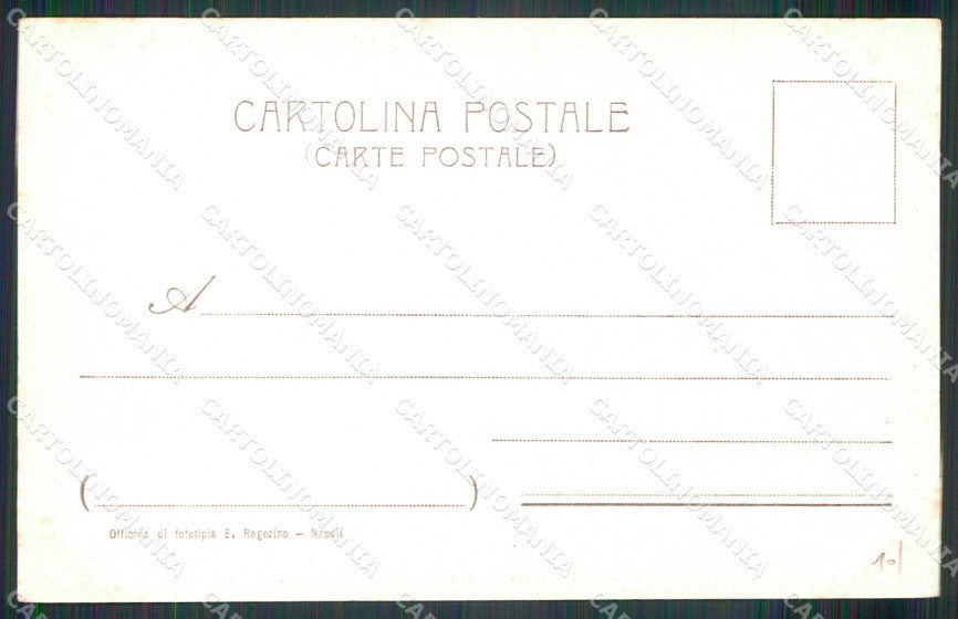 Napoli Città Piazza Borsa Fontana Tritone Ragozino 65 cartolina MX7990 – retro