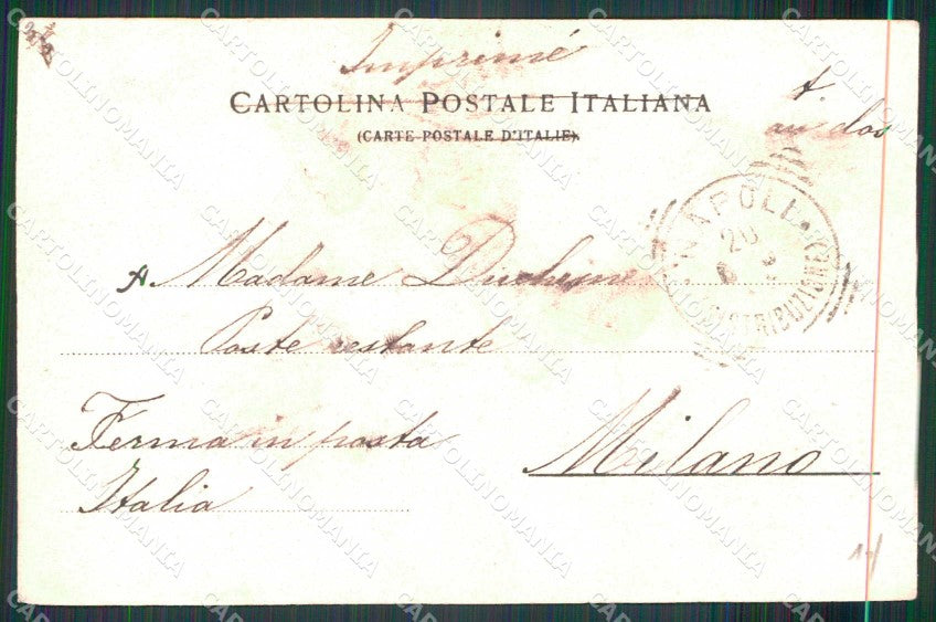 Napoli Città Piazza Plebiscito Monumenti Ragozino 4105 cartolina MX7997 – retro