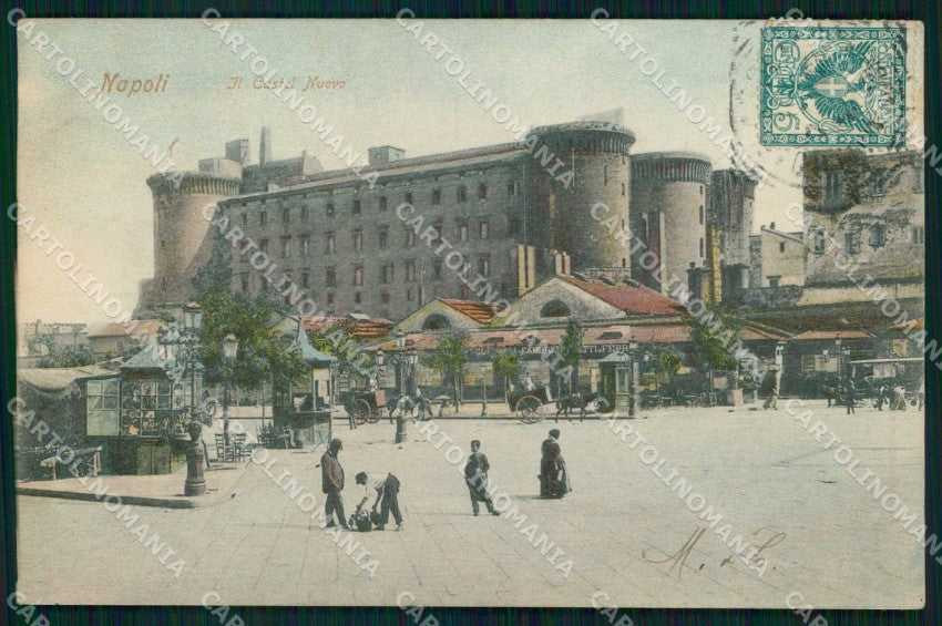 Napoli Città Castello Maschio Angioino Trabert cartolina MX7998 – fronte