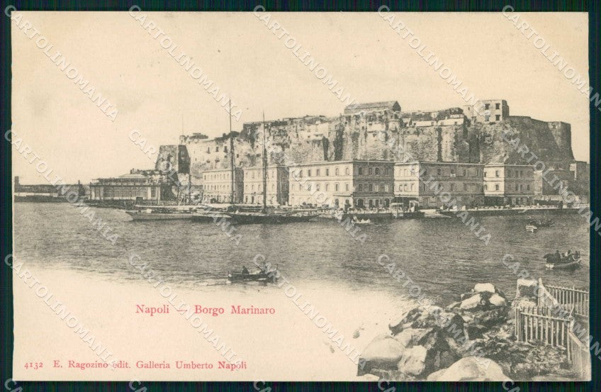 Napoli Città Borgo Marinaro Barche Ragozino 4132 cartolina MX8011 – fronte