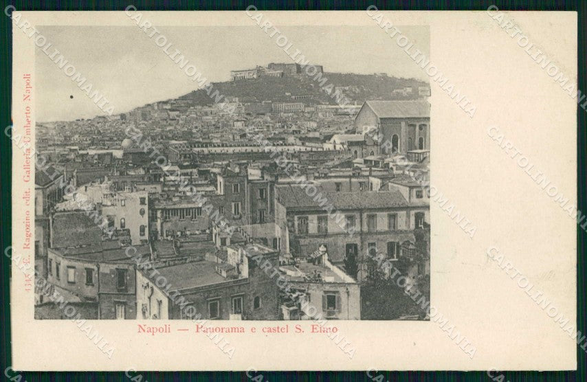 Napoli Città Veduta Generale Castel Sant Elmo Ragozino 4345 cartolina MX8025 – fronte