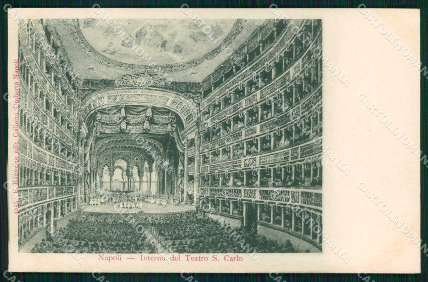 Napoli Città Interno Teatro San Carlo Ragozino 4056 cartolina MX8026 – fronte