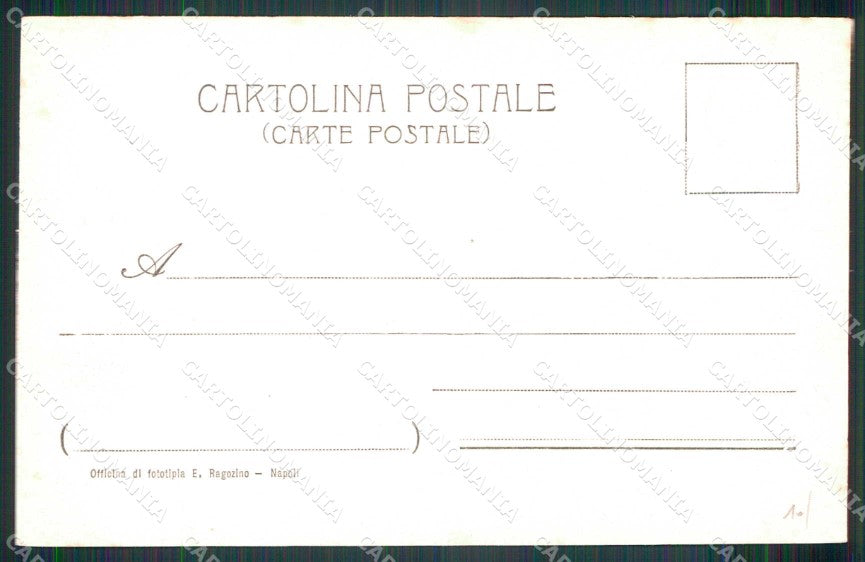 Napoli Città Veduta da Tomba Virgilio Vesuvio Ragozino 165 cartolina MX8028 – retro