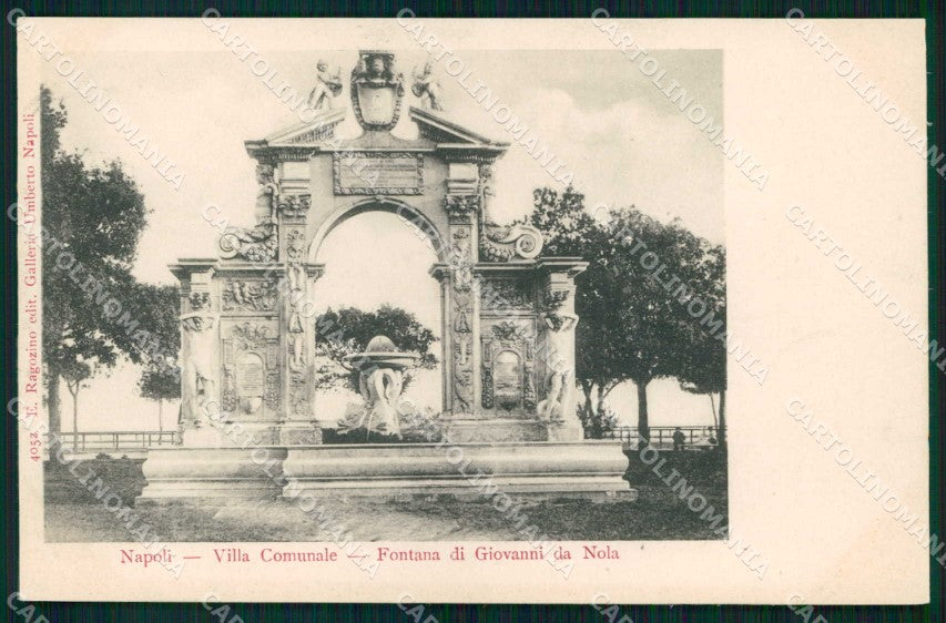 Napoli Città Villa Comunale Fontana Giovanni Nola Ragozino 4052 cartolina MX8029 – fronte