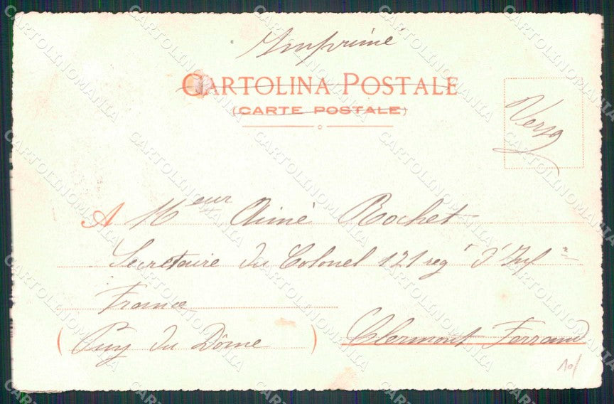 Napoli Città Piazza Monumento Dante PIEGHINA Ragozino 167 cartolina MX8032 – retro