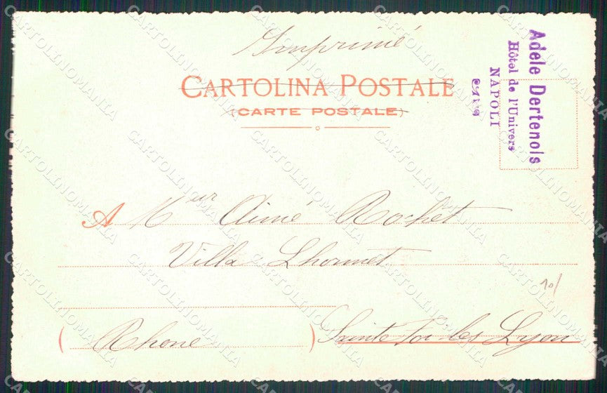 Napoli Città Villa Municipale Riviera Chiaia Ragozino 172 cartolina MX8036 – retro