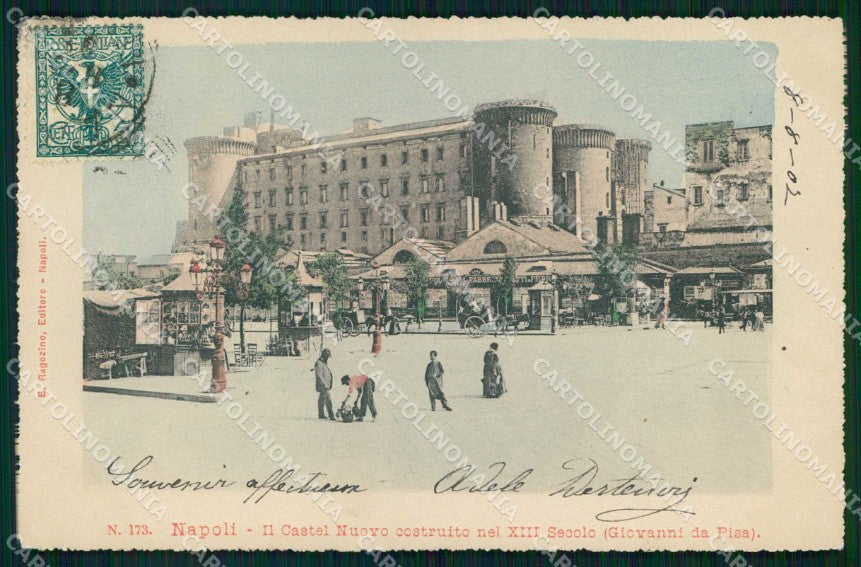 Napoli Città Castello Maschio Angioino Ragozino 173 cartolina MX8037 – fronte