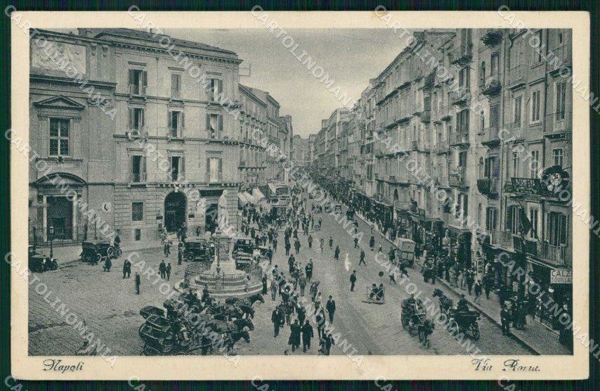 Napoli Città Via Roma cartolina MX8038 – fronte