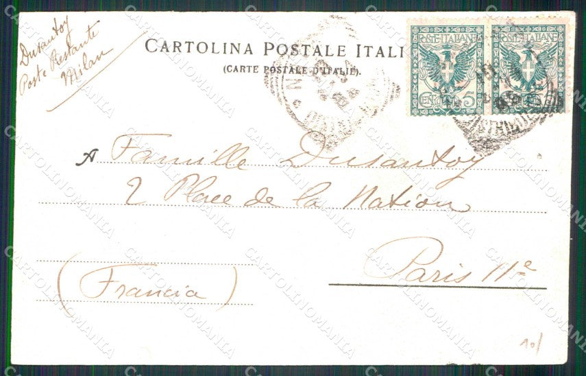 Napoli Città Piazza Borsa Corso Umberto I Ragozino 4130 cartolina MX8039 – retro