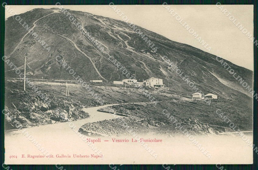 Napoli Città Funicolare Vesuvio Ragozino 4004 cartolina MX8044 – fronte
