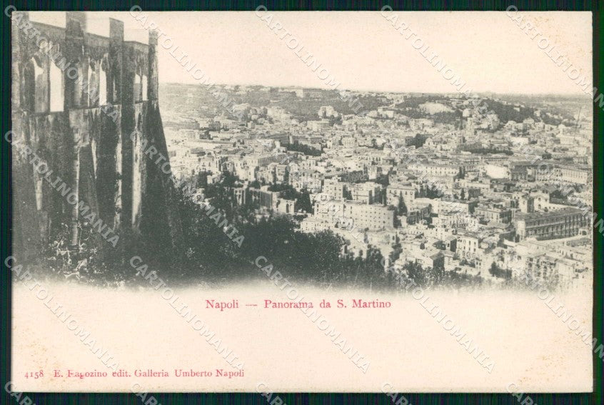 Napoli Città Veduta da San Martino Ragozino 4158 cartolina MX8046 – fronte
