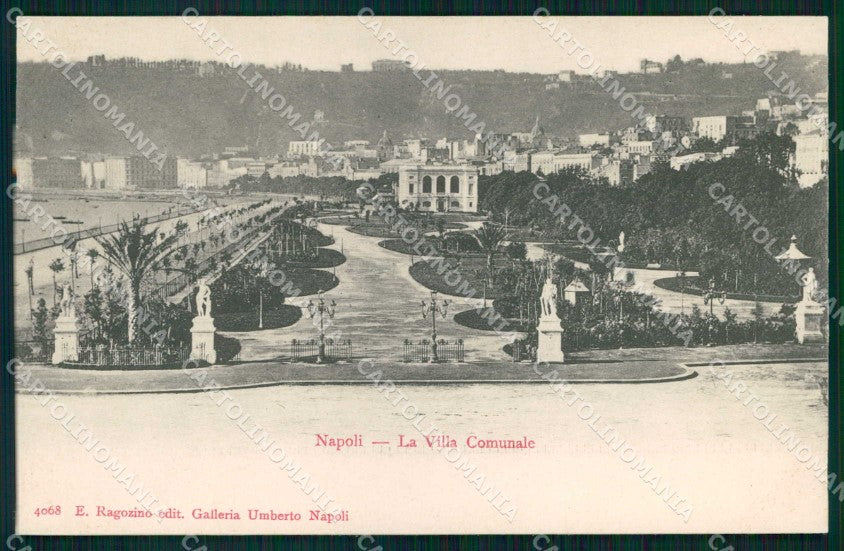 Napoli Città Villa Comunale Ragozino 4068 cartolina MX8051 – fronte