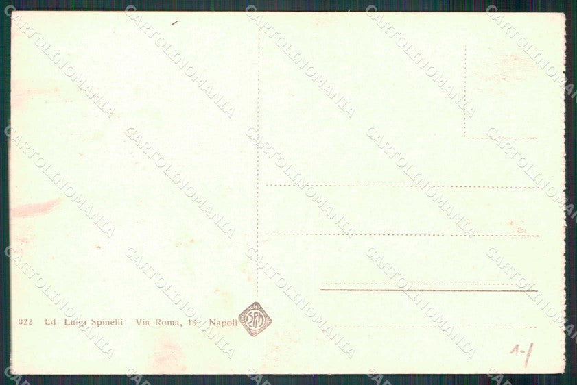 Napoli Città Santa Lucia Vesuvio cartolina MX8054 – retro