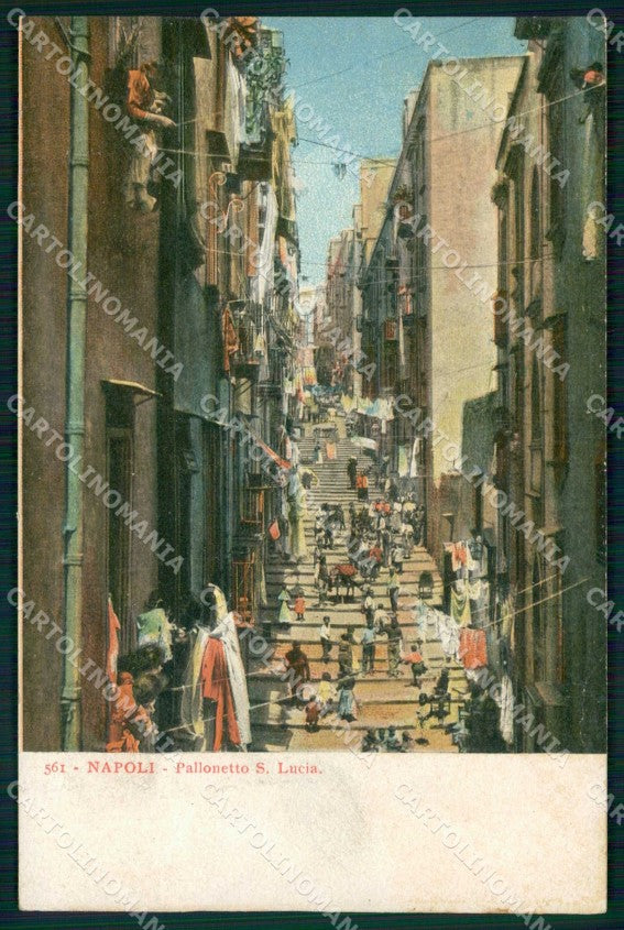 Napoli Città Pallonetto Santa Lucia Richter 561 cartolina MX8058 – fronte