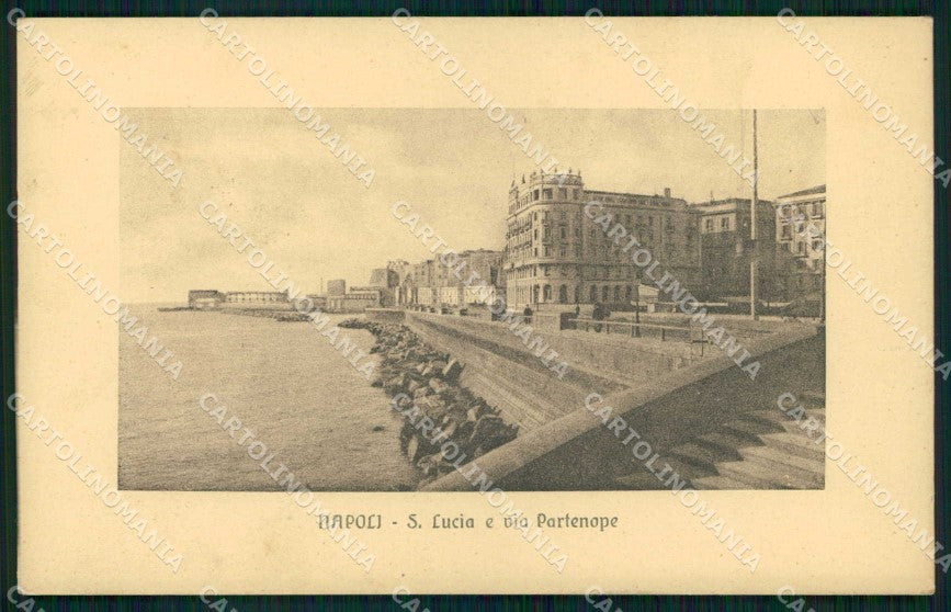 Napoli Città Santa Lucia Via Partenope cartolina MX8060 – fronte