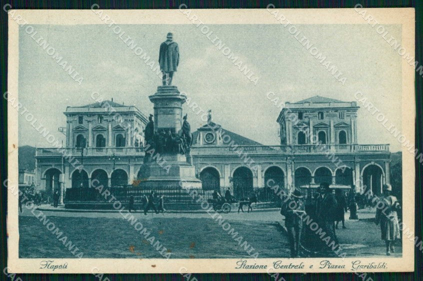 Napoli Città Stazione Centrale Tram Piazza Garibaldi cartolina MX8063 – fronte