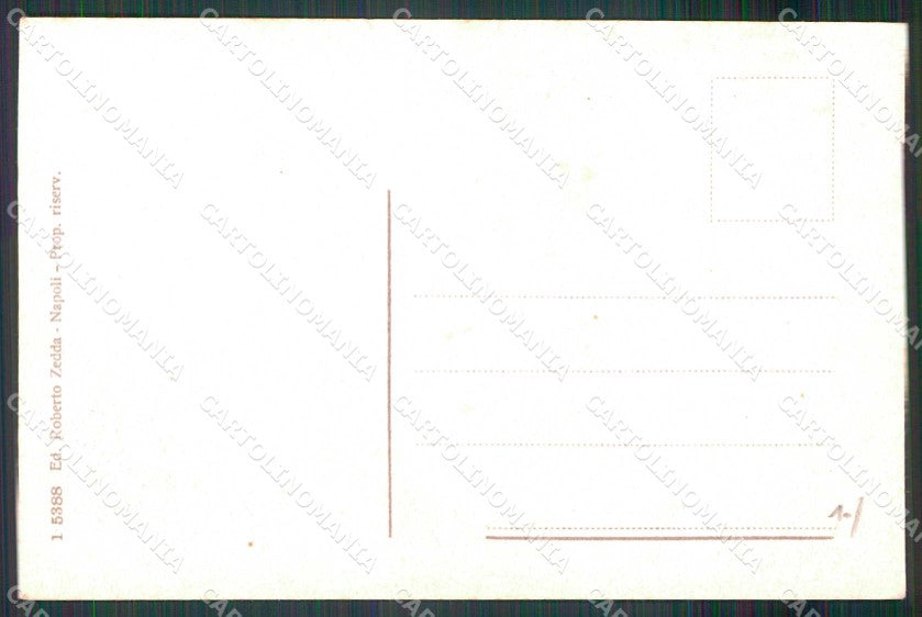 Napoli Città Villa Nazionale Antica Fontana Santa Lucia cartolina MX8072 – retro