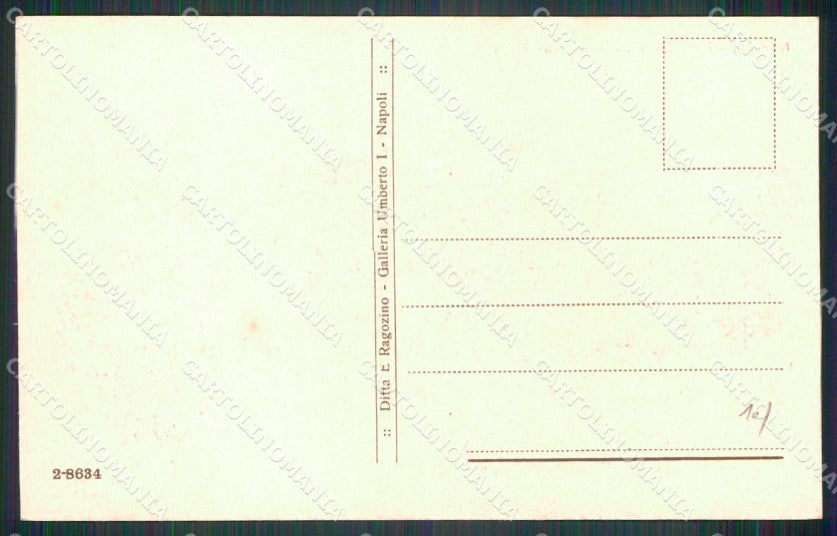 Napoli Città Posillipo Veduta da Mare Ragozino 2 8634 cartolina MX8073 – retro