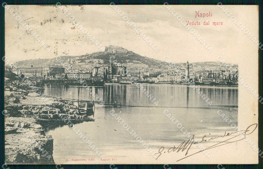 Napoli Città Veduta Generale da Mare Ragozino 811 cartolina MX8077 – fronte
