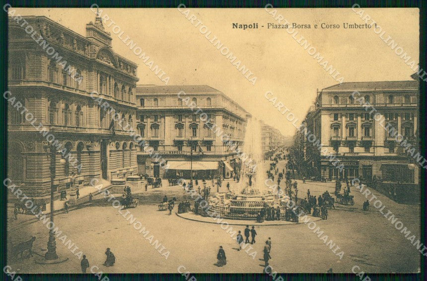 Napoli Città Piazza Borsa Corso Umberto I Alterocca 1964 cartolina MX8082 – fronte