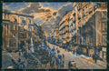 Napoli Città Via Roma Hotel Univers Tramonto cartolina MX8095 – fronte