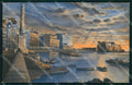 Napoli Città Via Partenope Castel dell Ovo Tramonto cartolina MX8097 – fronte