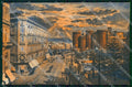 Napoli Città Via San Carlo Maschio Angioino Tramonto cartolina MX8102 – fronte