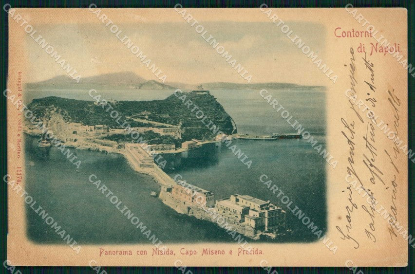 Napoli Città Veduta Nisida Capo Miseno Procida Stengel 11174 cartolina MX8105 – fronte