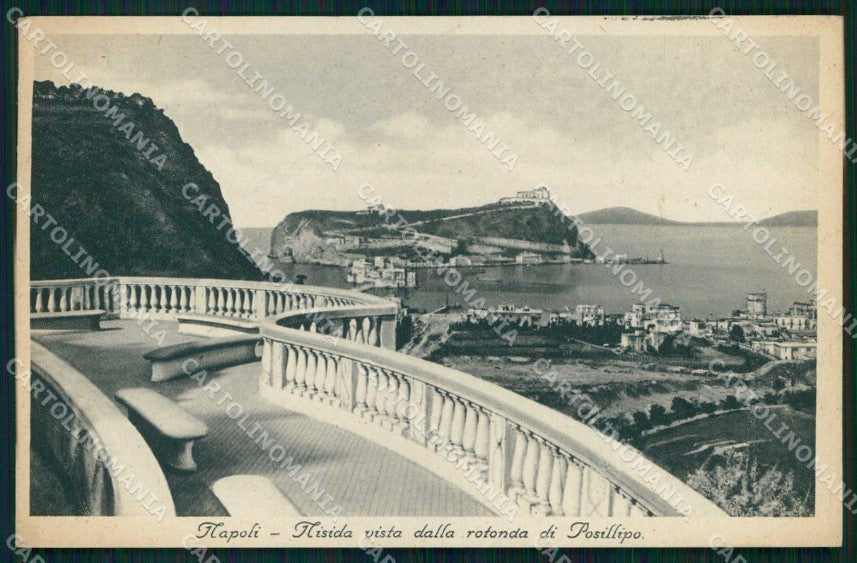 Napoli Città Rotonda Posillipo Isola Nisida cartolina MX8109 – fronte