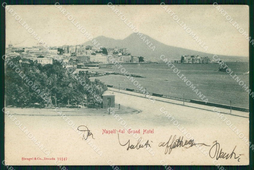 Napoli Città Veduta da Grand Hotel Vesuvio Stengel 11147 cartolina MX8112 – fronte
