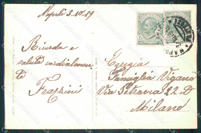 Napoli Città Veduta Generale cartolina MX8116 – retro