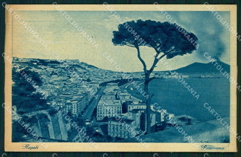 Napoli Città Veduta Generale Vesuvio cartolina MX8117 – fronte