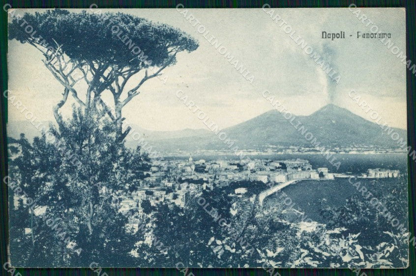 Napoli Città Veduta Generale Vesuvio cartolina MX8120 – fronte
