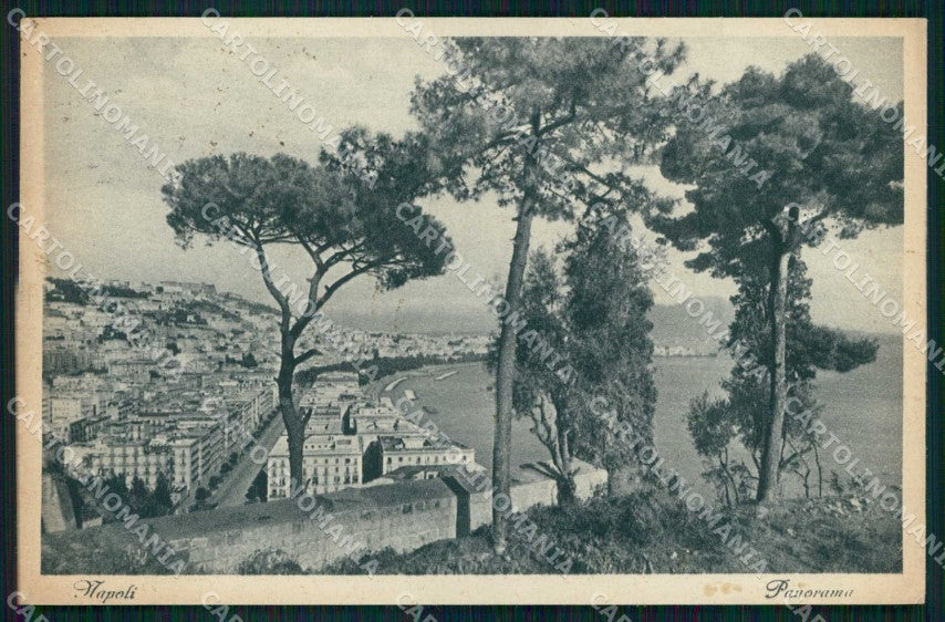 Napoli Città Veduta Generale Vesuvio cartolina MX8122 – fronte