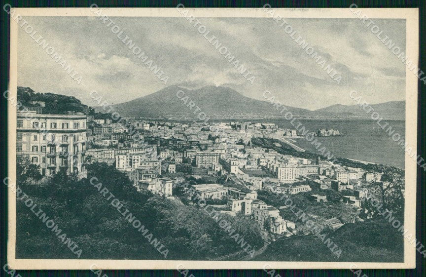 Napoli Città Veduta Generale Vesuvio cartolina MX8123 – fronte