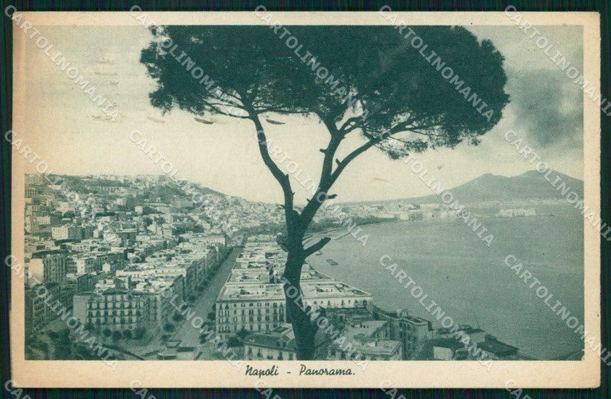 Napoli Città Veduta Generale Vesuvio cartolina MX8124 – fronte