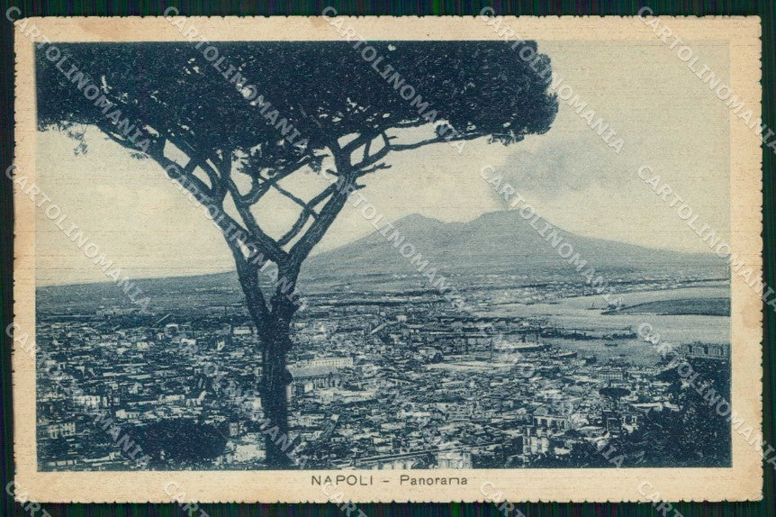 Napoli Città Veduta Generale Vesuvio cartolina MX8125 – fronte