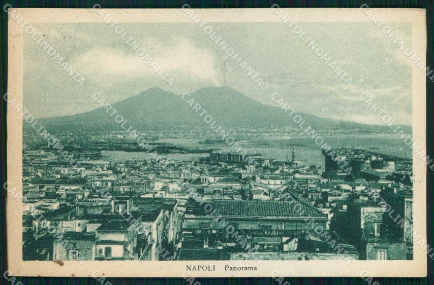 Napoli Città Veduta Generale Vesuvio Ragozino 122 2 cartolina MX8126 – fronte