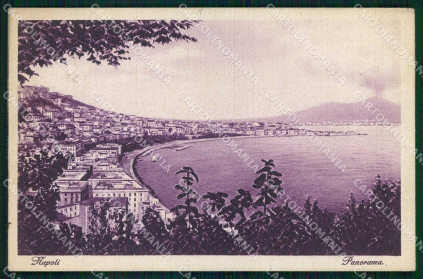 Napoli Città Veduta Generale Vesuvio cartolina MX8130 – fronte