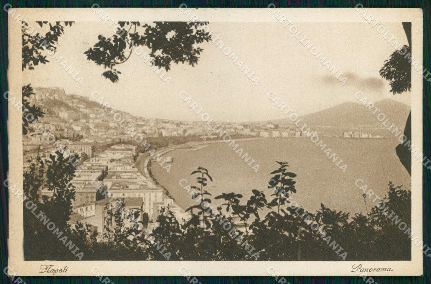 Napoli Città Veduta Generale Vesuvio cartolina MX8134 – fronte