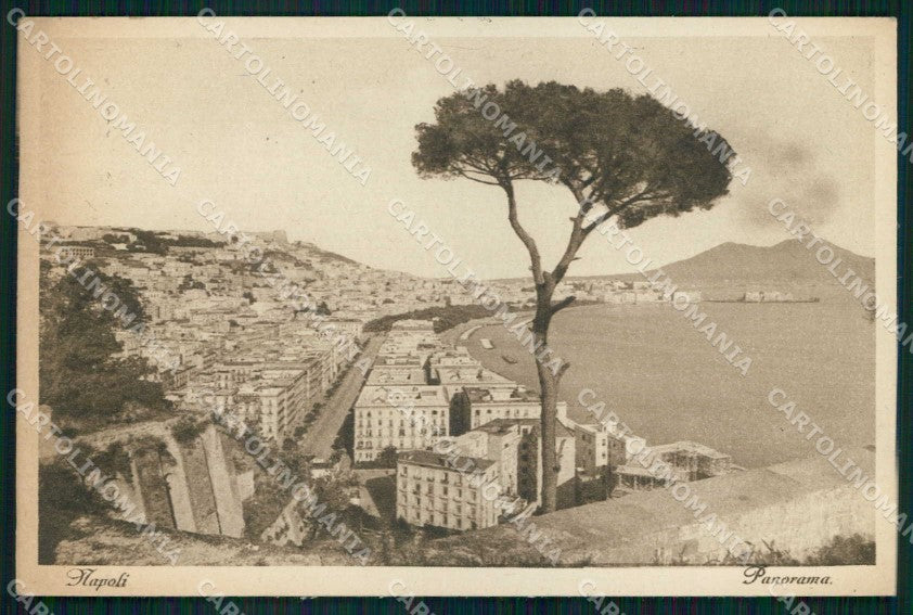 Napoli Città Veduta Generale Vesuvio cartolina MX8136 – fronte