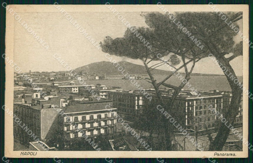 Napoli Città Veduta Generale Vesuvio cartolina MX8142 – fronte
