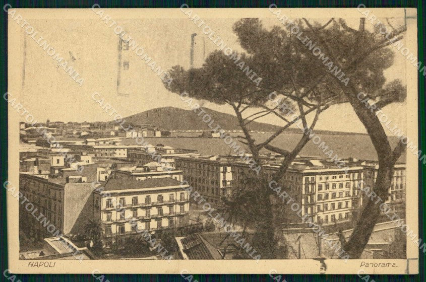 Napoli Città Veduta Generale Vesuvio cartolina MX8143 – fronte