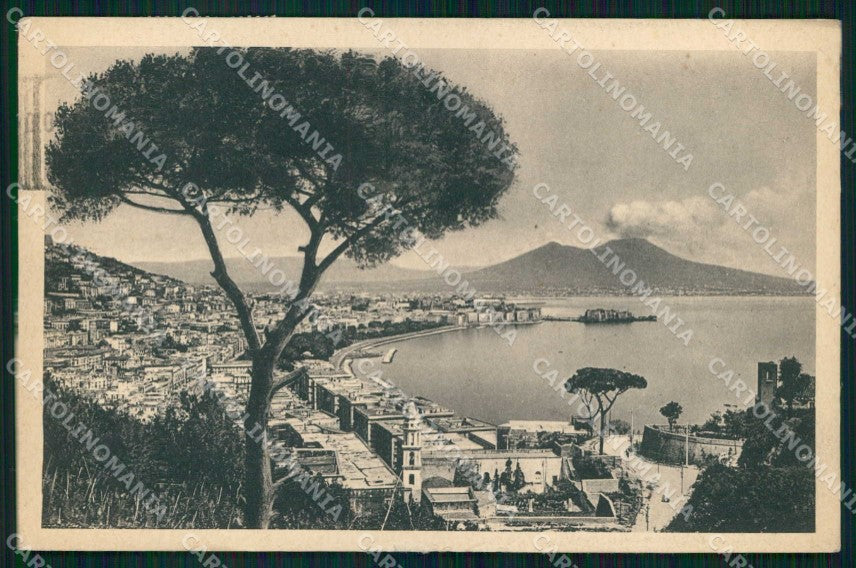 Napoli Città Veduta Generale Vesuvio cartolina MX8145 – fronte