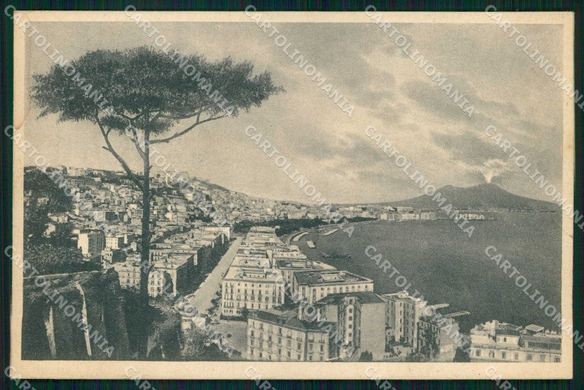 Napoli Città Veduta Generale Vesuvio cartolina MX8146 – fronte